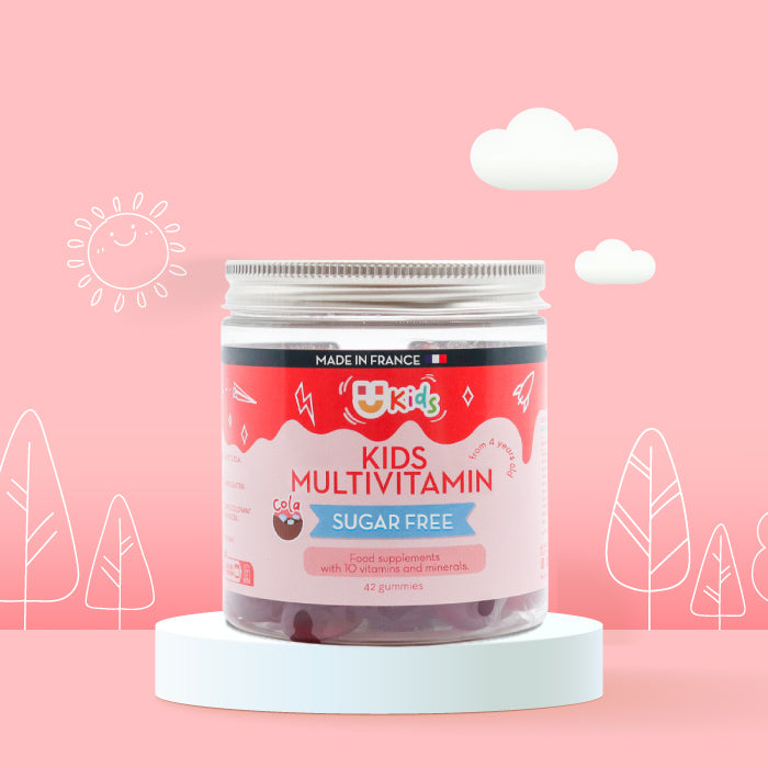 SUGAR-FREE KIDS MULTIVITAMIN GUMMIES | Cola flavour | 21 days