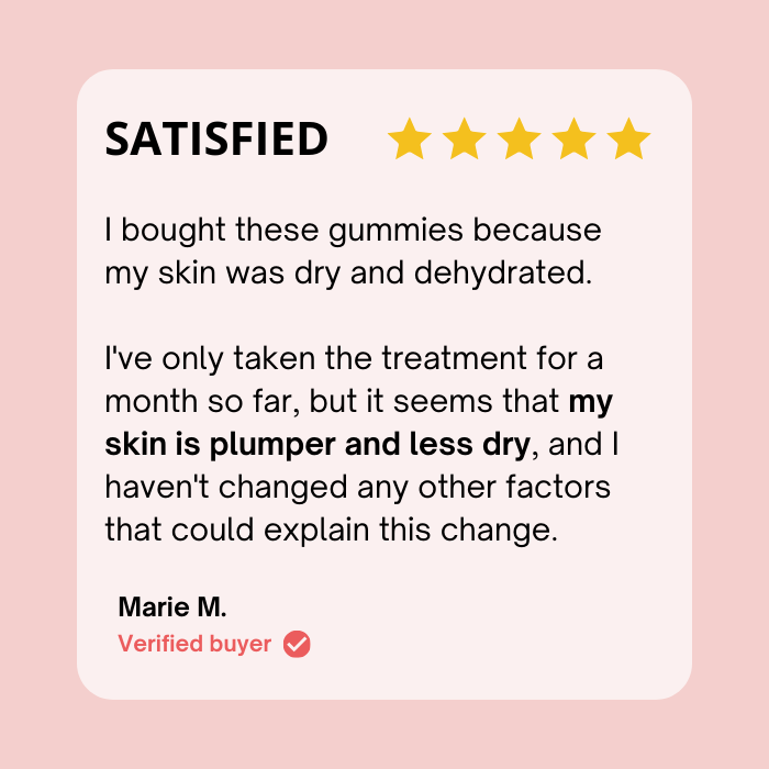 SUGAR-FREE HYALURONIC ACID GUMMIES  | Moisturizes Skin | 21 days