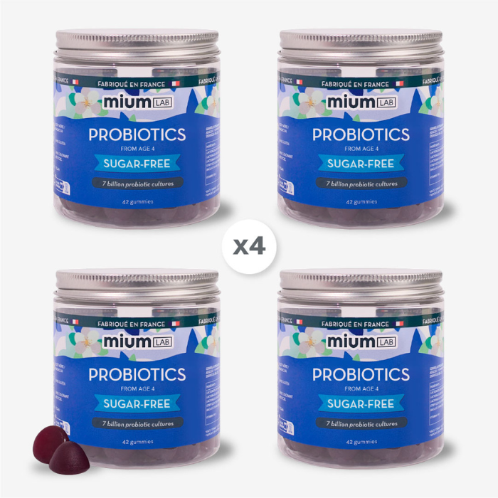 SUGAR-FREE PROBIOTICS GUMMIES | Super pack | 4 x 21 days