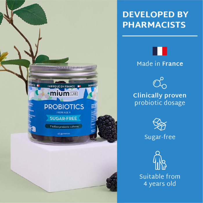 SUGAR-FREE PROBIOTICS GUMMIES | Digestive comfort | 21 days