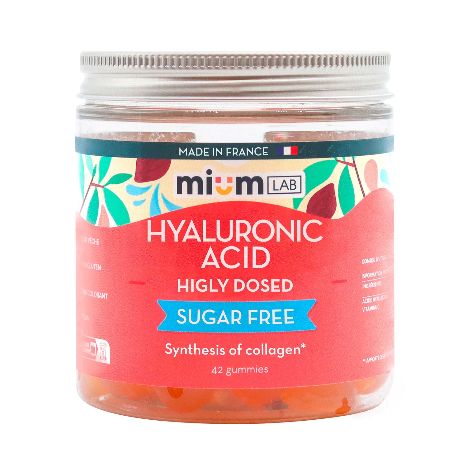 SUGAR-FREE HYALURONIC ACID GUMMIES  | Moisturizes Skin | 21 days